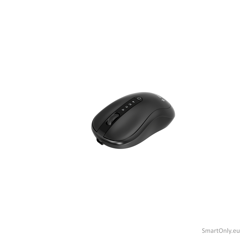 Gembird MUSW2-4B-01 Dual-mode 4-button wireless mouse, black | Gembird 1 Gembird MUSW2-4B-01 Dual-mode 4-button wireless mouse, black | Gembird 1