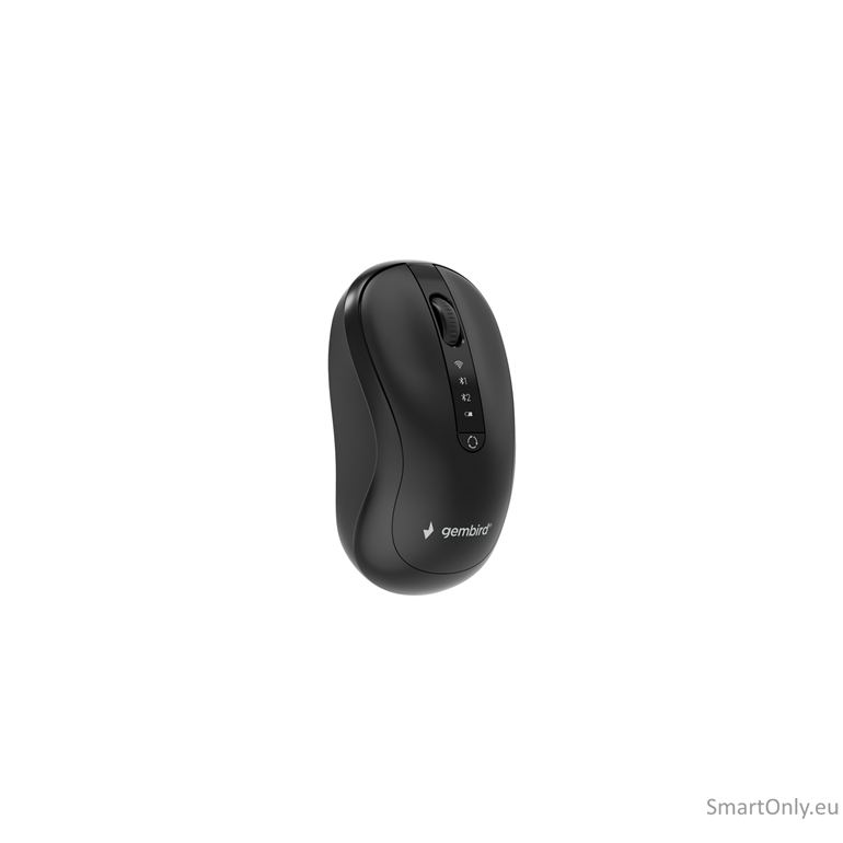 Gembird MUSW2-4B-01 Dual-mode 4-button wireless mouse, black | Gembird 4