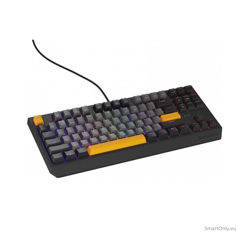 Genesis | THOR 230 TKL | Mechanical Gaming Keyboard | Wired | US | Outemu Red | Anchor Gray Negative 1