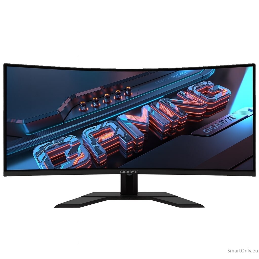 Gigabyte | GS34WQCA | 34 " | VA | WQHD | 120 Hz | 1 ms | 3440 x 1440 pixels | 300 cd/m² | HDMI ports quantity 2 | Black 1