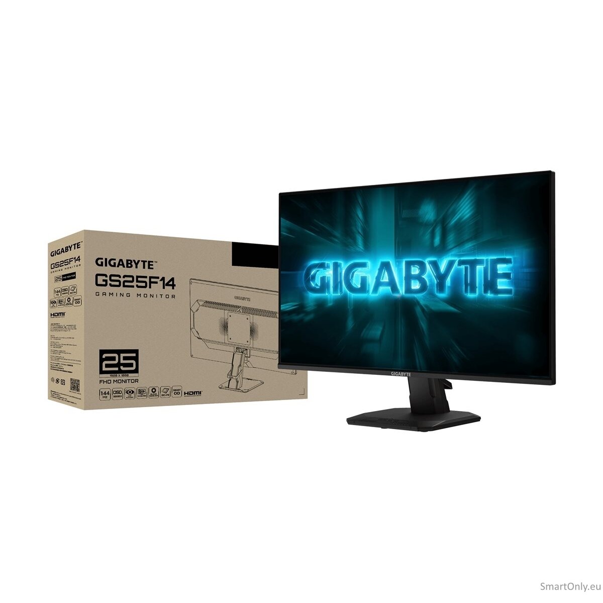 Gigabyte | GS25F14 EK | 24.5 " | SS IPS | FHD | 144 Hz | 1 ms | 1920 x 1080 pixels | 300 cd/m² | HDMI ports quantity 2 9 Gigabyte | GS25F14 EK | 24.5 " | SS IPS | FHD | 144 Hz | 1 ms | 1920 x 1080 pixels | 300 cd/m² | HDMI ports quantity 2 9