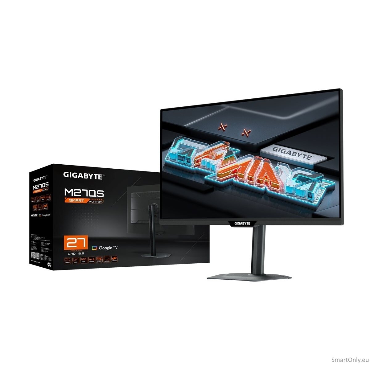 Gigabyte | M27QS EK | 27 " | SS IPS | QHD | 180 Hz | 1 ms | 2560 x 1440 pixels | 350 cd/m² | HDMI ports quantity 1 10