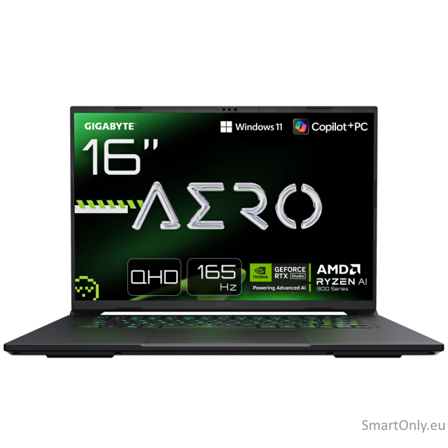 Gigabyte AERO X16 1VH-93EEC94AH | 16 " | IPS | QHD+ | 165 Hz | AMD Ryzen Al 7 | 350 | 16 GB | DDR5 | Solid-state drive capacity 1000 GB | NVIDIA GeForce RTX 5060 | GDDR7 | 8 GB | Windows 11 Home | 802.11ax | Bluetooth version 5.2 | Keyboard language US in Gigabyte AERO X16 1VH-93EEC94AH | 16 " | IPS | QHD+ | 165 Hz | AMD Ryzen Al 7 | 350 | 16 GB | DDR5 | Solid-state drive capacity 1000 GB | NVIDIA GeForce RTX 5060 | GDDR7 | 8 GB | Windows 11 Home | 802.11ax | Bluetooth version 5.2 | Keyboard language US in