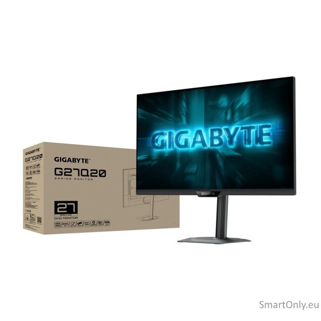 Gigabyte G27Q20 EK | 27 " | SS IPS | QHD | 200 Hz | 0.5 ms | 2560 x 1440 pixels | 350 cd/m² | HDMI ports quantity 2 11