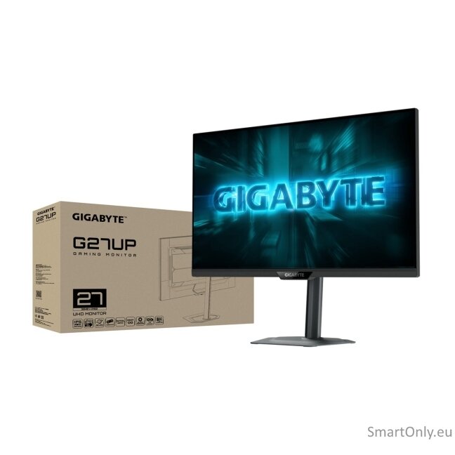 Gigabyte | G27UP EK | 27 " | SS IPS | UHD | 160 Hz | 1 ms | 3840 x 2160 pixels | 400 cd/m² | HDMI ports quantity 2 13 Gigabyte | G27UP EK | 27 " | SS IPS | UHD | 160 Hz | 1 ms | 3840 x 2160 pixels | 400 cd/m² | HDMI ports quantity 2 13