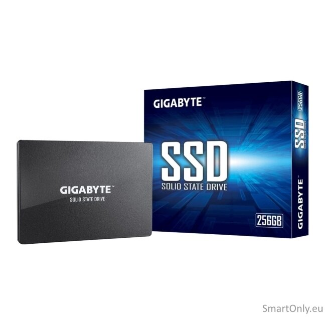 Gigabyte | GP-GSTFS31256GTND | 256 GB | Solid-state drive interface SATA | Read speed 520 MB/s | Write speed 500 MB/s 6