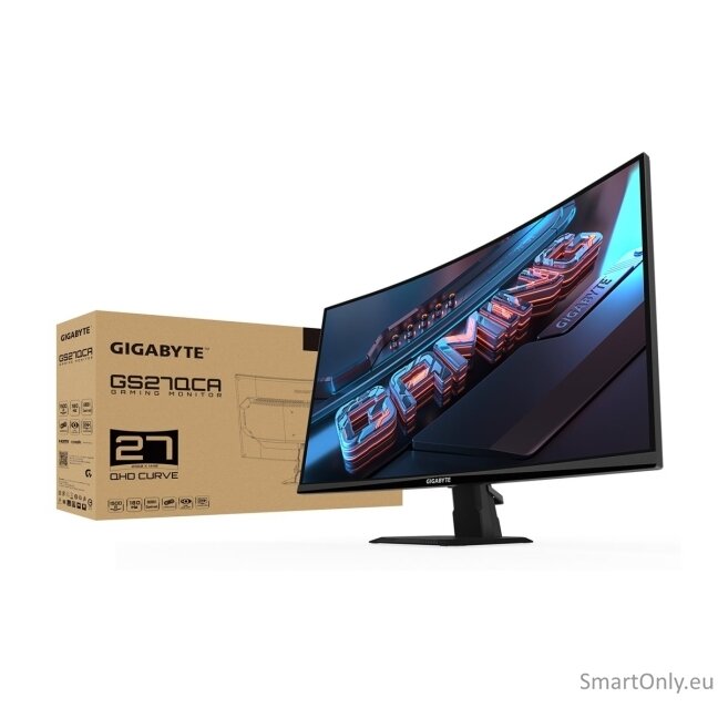 Gigabyte | GS27QCA EK | 27 " | VA | 180 Hz | 1 ms | 2560 x 1440 pixels | 250 cd/m² | HDMI ports quantity 2 19 Gigabyte | GS27QCA EK | 27 " | VA | 180 Hz | 1 ms | 2560 x 1440 pixels | 250 cd/m² | HDMI ports quantity 2 19