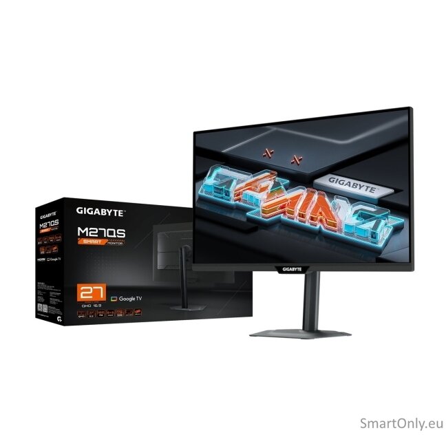 Gigabyte | M27QS EK | 27 " | SS IPS | QHD | 180 Hz | 1 ms | 2560 x 1440 pixels | 350 cd/m² | HDMI ports quantity 1 10 Gigabyte | M27QS EK | 27 " | SS IPS | QHD | 180 Hz | 1 ms | 2560 x 1440 pixels | 350 cd/m² | HDMI ports quantity 1 10