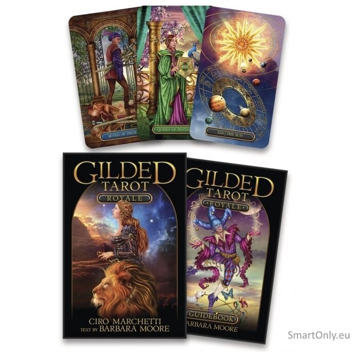 Gilded Tarot Royale kortos ir knyga Llewellyn Gilded Tarot Royale kortos ir knyga Llewellyn