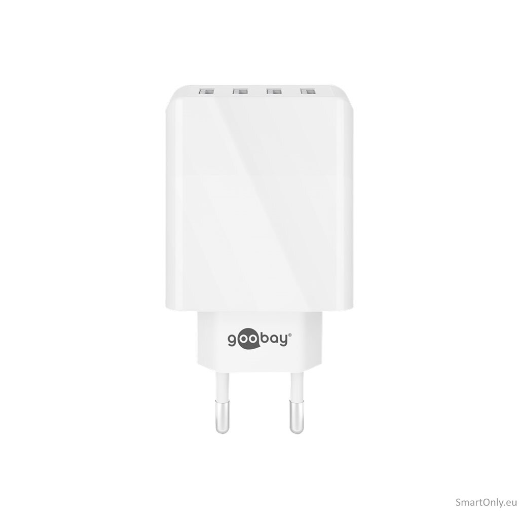 Goobay 44962 30 W USB-A Multiport Charger, White 1
