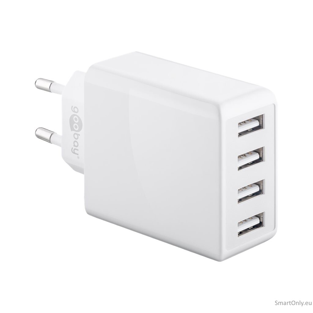 Goobay 44962 30 W USB-A Multiport Charger, White 2 Goobay 44962 30 W USB-A Multiport Charger, White 2