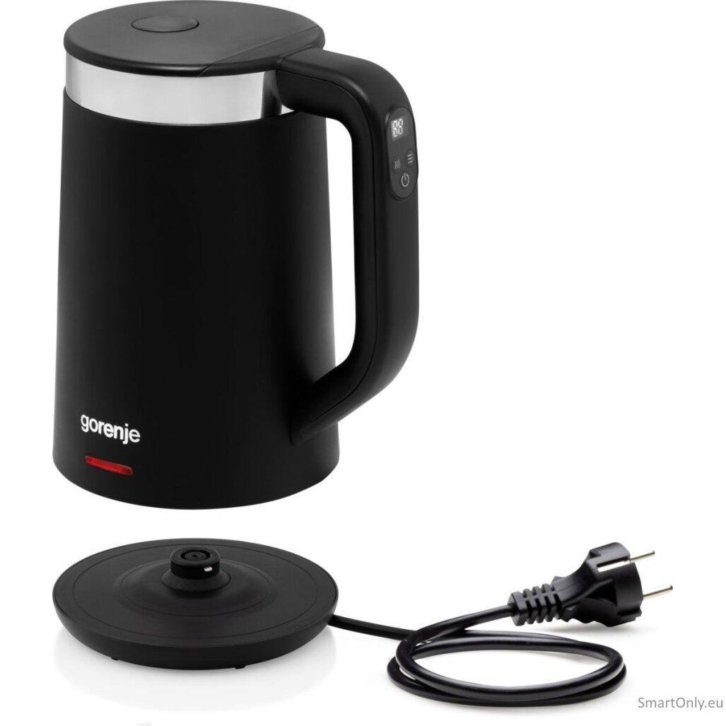 Gorenje Kettle | K17TRDW | Electric | 2200 W | 1.7 L | Plastic/Metal | 360° rotational base | Black 2 Gorenje Kettle | K17TRDW | Electric | 2200 W | 1.7 L | Plastic/Metal | 360° rotational base | Black 2