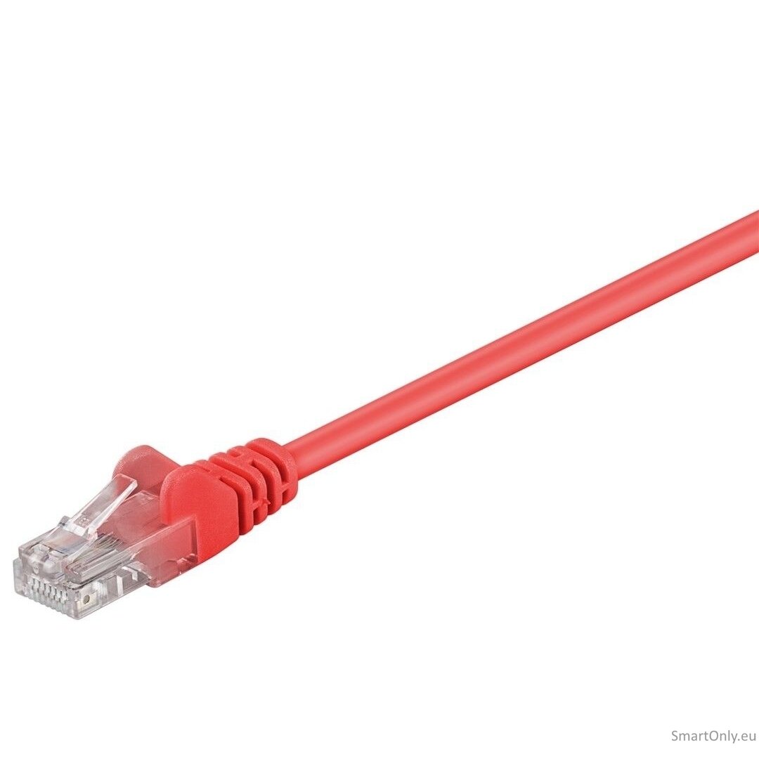 Goobay | CAT 5e patch cable, U/UTP, Red, 10 m | 68349