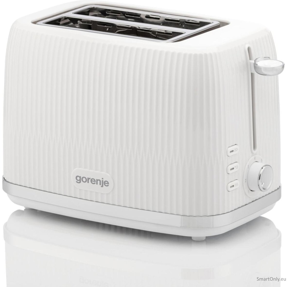 Gorenje Toaster | T850DPW | Number of slots 2 | Housing material Plastic | White 2