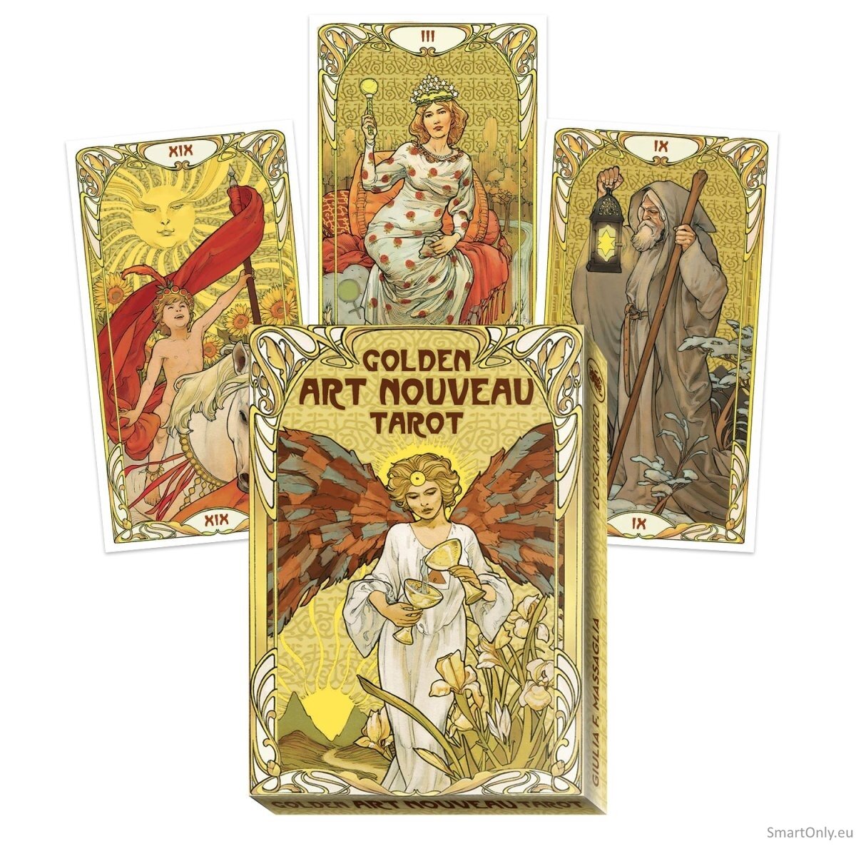 Golden Art Nouveau Tarot Grand Trumps Kortos Lo Scarabeo Golden Art Nouveau Tarot Grand Trumps Kortos Lo Scarabeo
