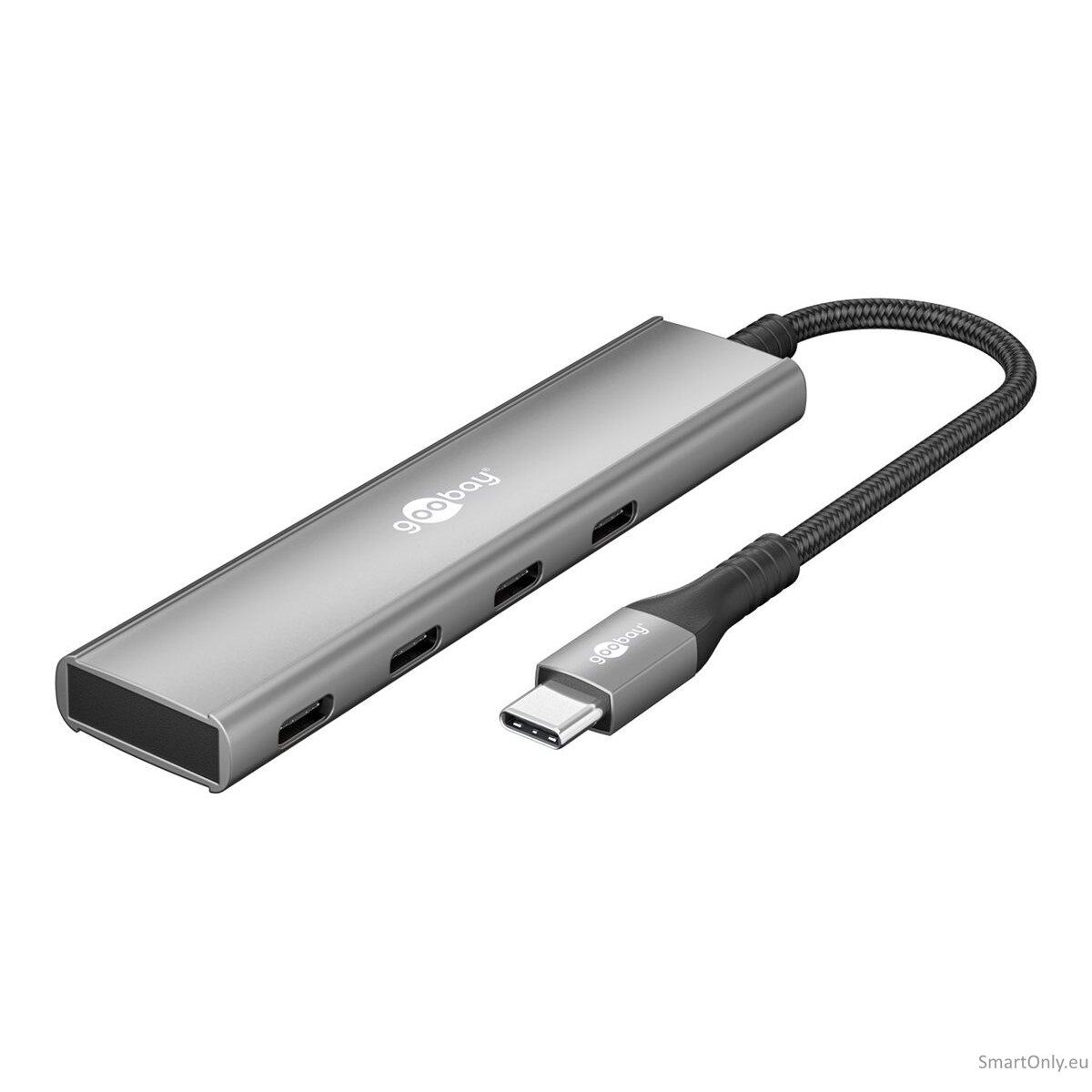 Goobay Slim 4-Port USB Hub, USB-C to USB-C, 5 Gbit/s 6