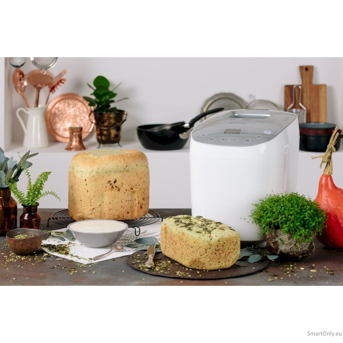 Gorenje Bread maker BM1600WG Power 850 W Number of programs 16 Display LCD White/Silver 1 Gorenje Bread maker BM1600WG Power 850 W Number of programs 16 Display LCD White/Silver 1