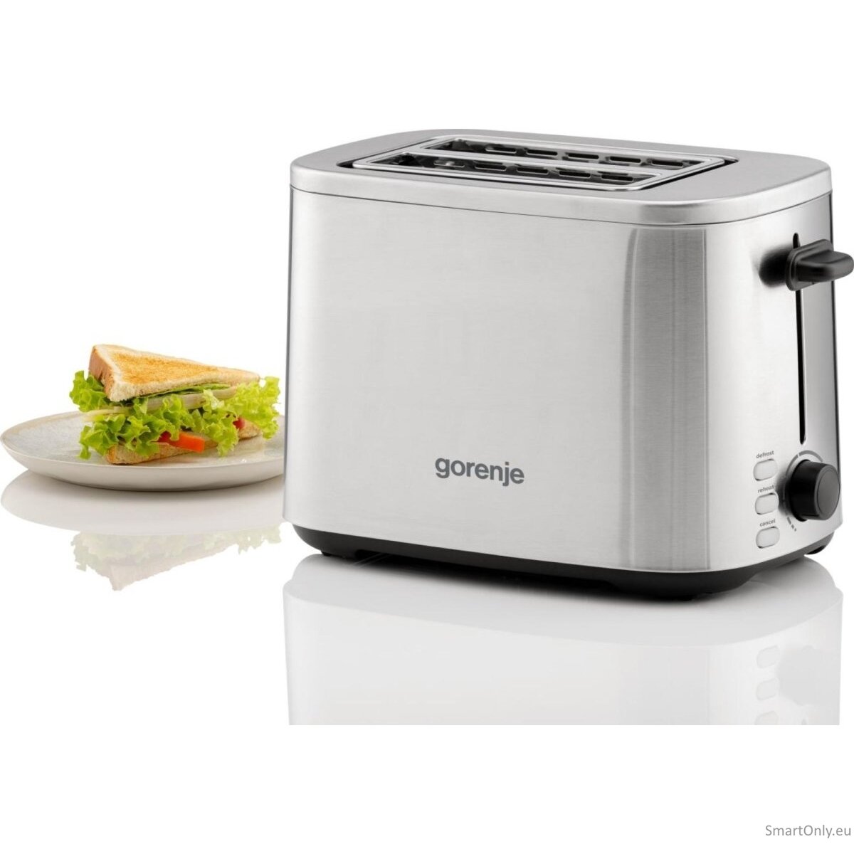 Gorenje Toaster | T800DS | Number of slots 2 | Housing material Stainless steel 4 Gorenje Toaster | T800DS | Number of slots 2 | Housing material Stainless steel 4