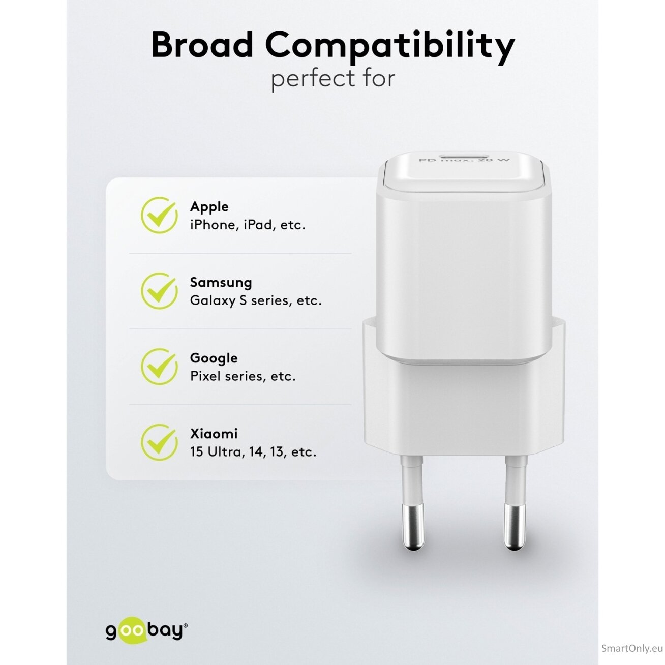 Goobay 20 W USB-C PD GaN Fast Charger Nano | USB-C 3 Goobay 20 W USB-C PD GaN Fast Charger Nano | USB-C 3