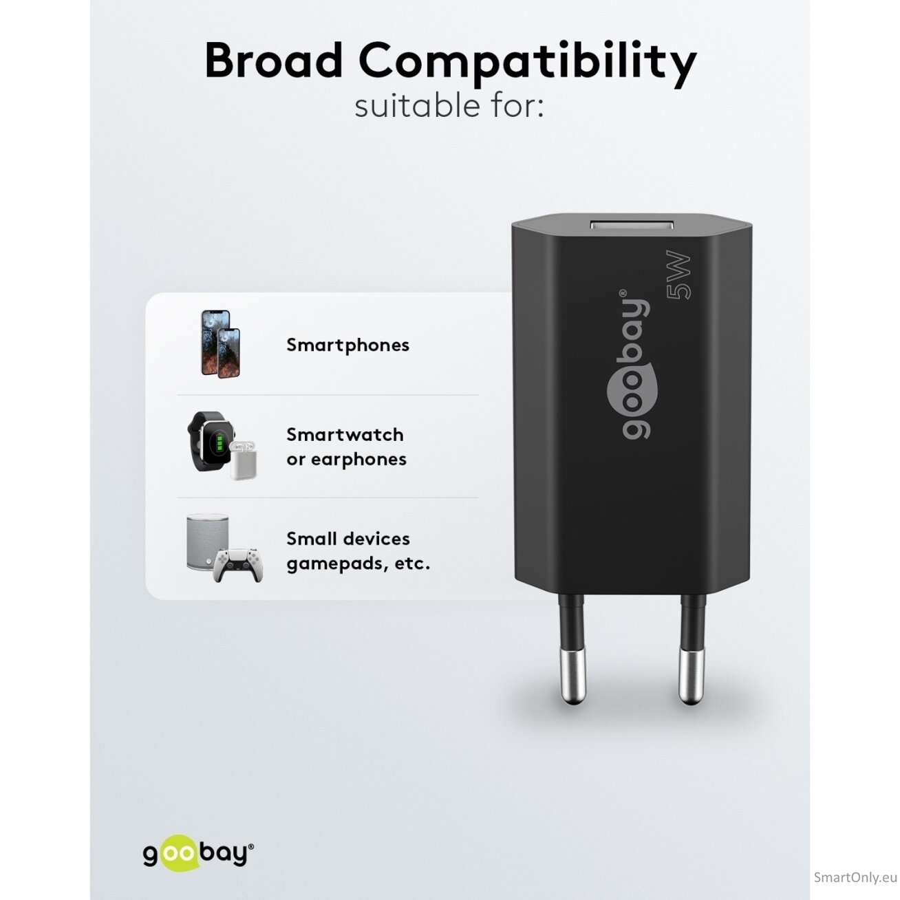 Goobay 44949 5 W USB-A Charger, Black 3