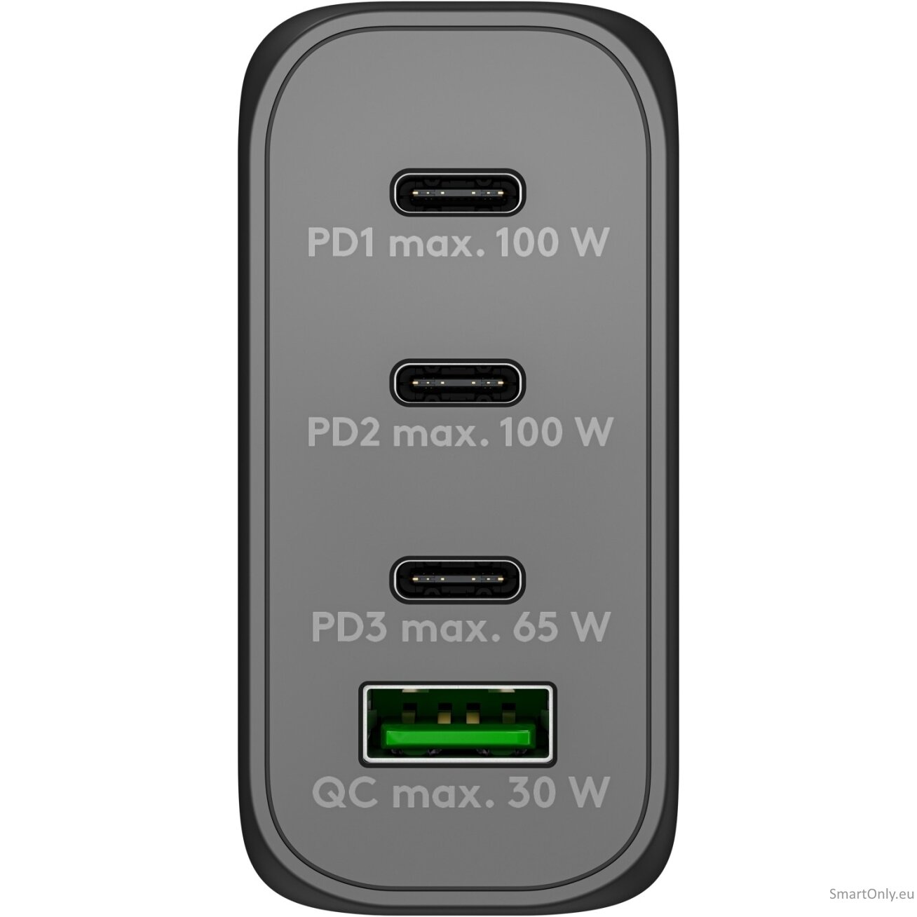 Goobay 65555 100 W USB-C PD GaN Multiport Fast Charger, Black 2 Goobay 65555 100 W USB-C PD GaN Multiport Fast Charger, Black 2