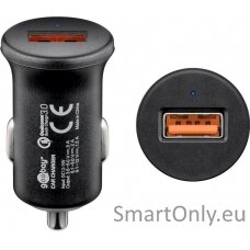 Goobay | Quick Charge QC3.0 USB car fast charger | Cigarette lighter Male | USB 2.0 Female (Type A)