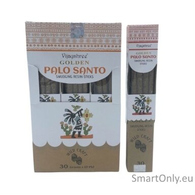 Golden Palo Santo smilkalų lazdelės