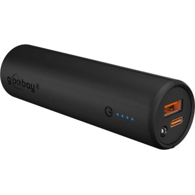 Goobay Bike Powerbank 5.0 with Reinforced Holder for Bicycle Handlebars | 60656 | 5000 mAh | Black Goobay Bike Powerbank 5.0 with Reinforced Holder for Bicycle Handlebars | 60656 | 5000 mAh | Black