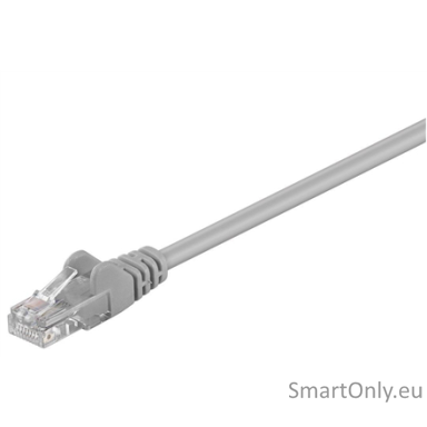 Goobay | CAT 5e patch cable, U/UTP | Grey RJ45 male (8P8C) | RJ45 male (8P8C) Goobay | CAT 5e patch cable, U/UTP | Grey RJ45 male (8P8C) | RJ45 male (8P8C)