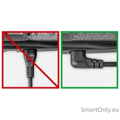 Goobay | Euro connection cord, both ends angled | 97344 | Black Euro male (Type C CEE 7/16) | Device socket C7