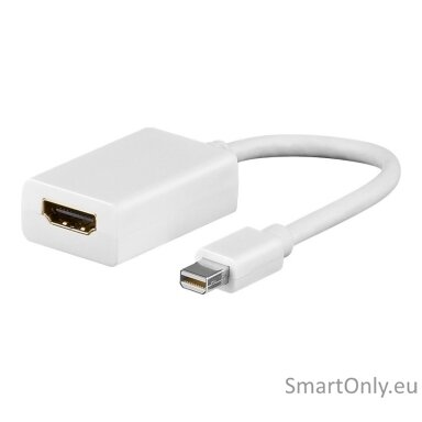 Goobay | Mini DisplayPort/HDMI adapter cable 1.1 | 51729 | White | Mini DisplayPort male | HDMI female (Type A)