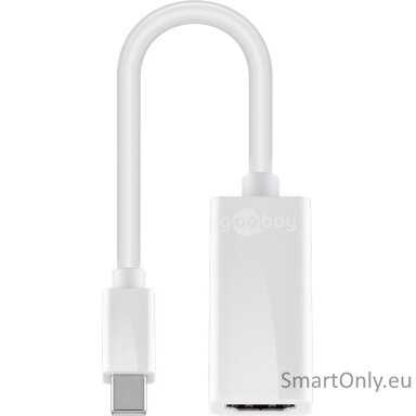 Goobay | Mini DisplayPort/HDMI adapter cable 1.1 | 51729 | White | Mini DisplayPort male | HDMI female (Type A)
