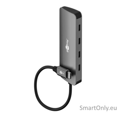 Goobay Slim 4-Port USB-Hub, USB-C auf USB-C, 10 Gbit/s, Grey | 76565 Goobay Slim 4-Port USB-Hub, USB-C auf USB-C, 10 Gbit/s, Grey | 76565