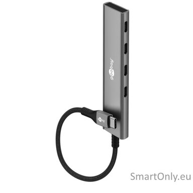 Goobay Slim 4-Port USB Hub, USB-C to USB-C, 5 Gbit/s Goobay Slim 4-Port USB Hub, USB-C to USB-C, 5 Gbit/s