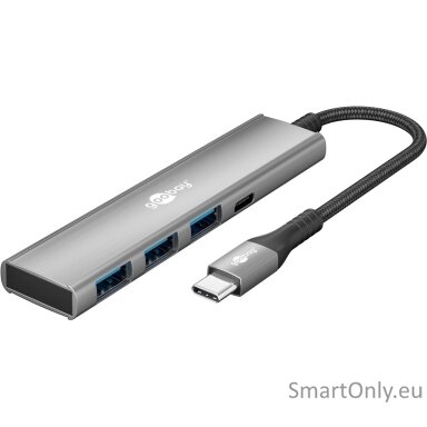 Goobay Slim 4-Port USB Hub, USB-C to USB-C/USB-A, 5 Gbit/s | 76562
