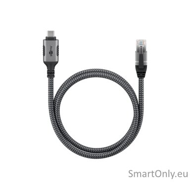 Goobay | USB-A 3.1 to RJ45 Ethernet Cable, 1 m | 70696 | Black