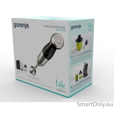 Gorenje Blender HBC807QB Hand Blender 800 W Number of speeds Variable Chopper Black