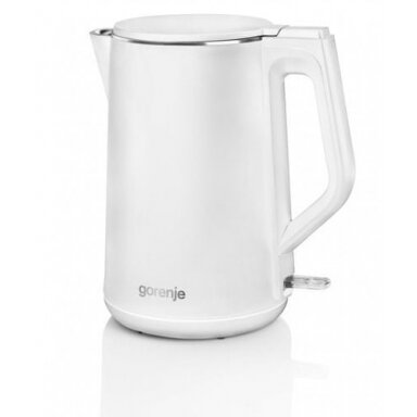 Gorenje Kettle K15DWW Electric 2200 W 1.5 L Plastic + metal 360° rotational base White Gorenje Kettle K15DWW Electric 2200 W 1.5 L Plastic + metal 360° rotational base White