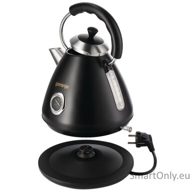 Gorenje | Kettle | K17CLBK | Electric | 2200 W | 1.7 L | Plastic/Metal | 360° rotational base | Black