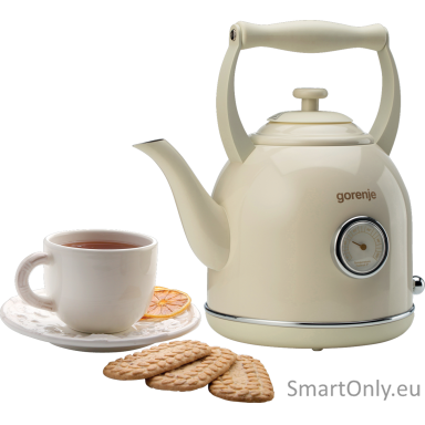 Gorenje | Kettle | K17CLIN | Electric | 2000 W | 1.7 L | Plastic/Metal | 360° rotational base | Beige