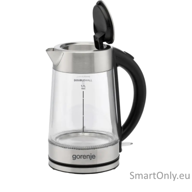 Gorenje Kettle | K17GDWII | 2200 W | Electric | 1.7 L | 360° rotational base | Stainless steel/Glass | Stainless steel/Transparent
