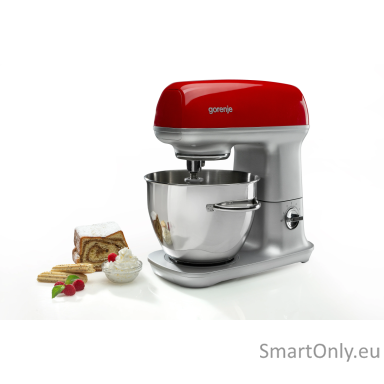 Gorenje Kitchen machine MMC1000RLR Number of speeds 7 1000 W Bowl capacity 4.5 L Meat mincer Stainless Steel/Red Gorenje Kitchen machine MMC1000RLR Number of speeds 7 1000 W Bowl capacity 4.5 L Meat mincer Stainless Steel/Red