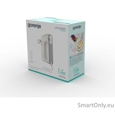Gorenje | Mixer | M420CW | Hand Mixer | 450 W | Number of speeds 5 | Turbo mode | White