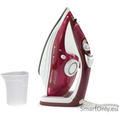 Gorenje | Steam Iron | SIH3000RBC | Power 3000 W | Water tank capacity 350 ml | Continuous steam 40 g/min | Red/White | Steam boost performance 105 g/min