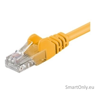 Goobay | CAT 5e patch cable, U/UTP | 95556 | Yellow RJ45 male (8P8C) | RJ45 male (8P8C) 1 Goobay | CAT 5e patch cable, U/UTP | 95556 | Yellow RJ45 male (8P8C) | RJ45 male (8P8C) 1