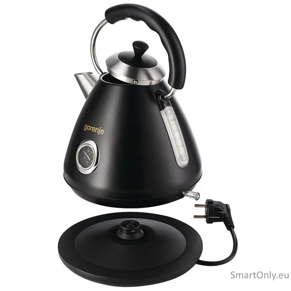 Gorenje | Kettle | K17CLBK | Electric | 2200 W | 1.7 L | Plastic/Metal | 360° rotational base | Black