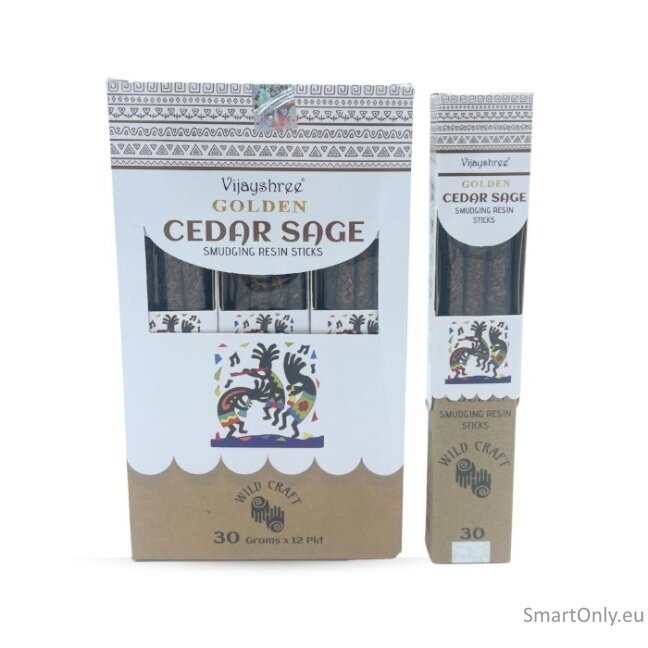 Golden Cedar Sage smilkalų lazdelės 1