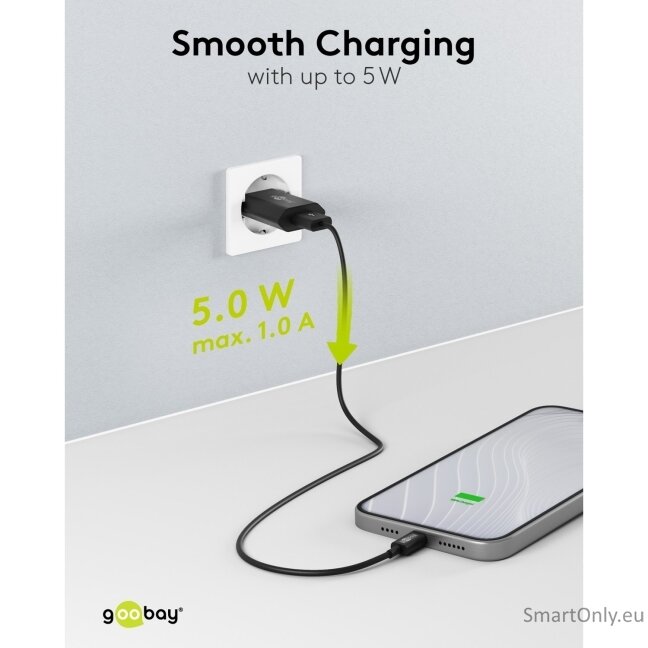 Goobay 44949 5 W USB-A Charger, Black 5 Goobay 44949 5 W USB-A Charger, Black 5