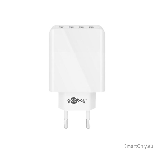 Goobay 44962 30 W USB-A Multiport Charger, White 1 Goobay 44962 30 W USB-A Multiport Charger, White 1