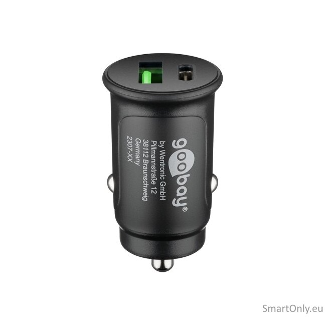 Goobay 59521 27 W Power Delivery Dual-USB Auto Fast Charger USB-C PD Goobay 59521 27 W Power Delivery Dual-USB Auto Fast Charger USB-C PD